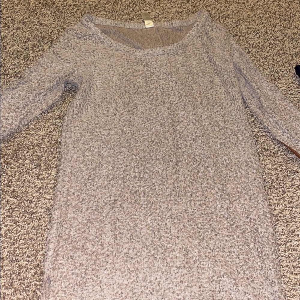 A brown and grey sweater. Brand new